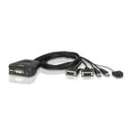 Aten CS22D DVI-D Single Link + USB KVM Switch 2, Nieuw, Ophalen of Verzenden