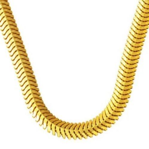 Ketting - 14 karaat Geel goud - Visgraat Italiaanse ketting, Sieraden, Tassen en Uiterlijk, Antieke sieraden