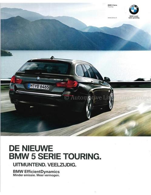 2013 BMW 5 SERIE TOURING BROCHURE NEDERLANDS, Boeken, Auto's | Folders en Tijdschriften, BMW