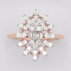 Ring - 18 karaat Roségoud - 0.71ct. tw. Diamant (Natuurlijk), Sieraden, Tassen en Uiterlijk, Ringen, Nieuw
