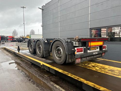 Pacton containerchassis | Naloopas | 2x aslift | Geschopeerd, Auto's, Vrachtwagens, Aanhangers en Opleggers