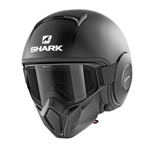 Shark Street Drak - Mat Zwart, Motoren, Kleding | Motorhelmen, XL, Shark, Jethelm, Verzenden