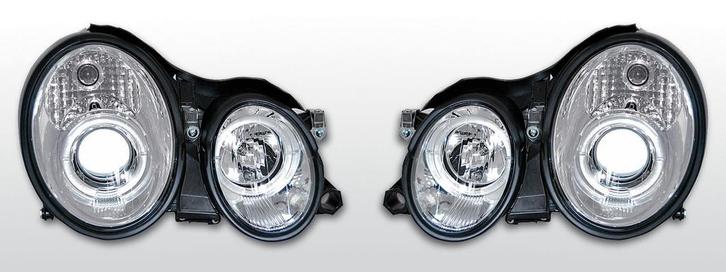 Koplampen Angel Eyes | Mercedes W208 CLK 1997-2002 | chroom, Auto-onderdelen, Verlichting, Nieuw, Verzenden
