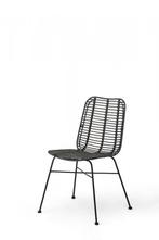 Stapelbare Stoel Palm | PE Rattan | Zwart, Verzenden, Nieuw in verpakking