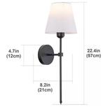 Industriële Wandlamp – Metaalen Stof Retro Lamp Slaapkamer, Verzenden, Nieuw