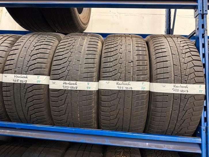 225-50-17 Hankook Winterbanden 5mm Incl Montage 225 50 17, Auto-onderdelen, Banden en Velgen, 17 inch, Winterbanden, 225 mm, Personenwagen