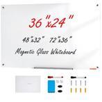 Magnetisch Glazen Whiteboard Frameloos met Wandmontage, Verzenden, Nieuw