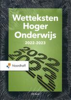 Wetteksten Hoger Onderwijs / 2022-2023 9789001299132 raad, Verzenden, Gelezen, Raad