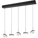 LED Hanglamp - Trio Select Guano - 5 Lichtpunten van 8 Watt, Ophalen of Verzenden, Nieuw, Metaal