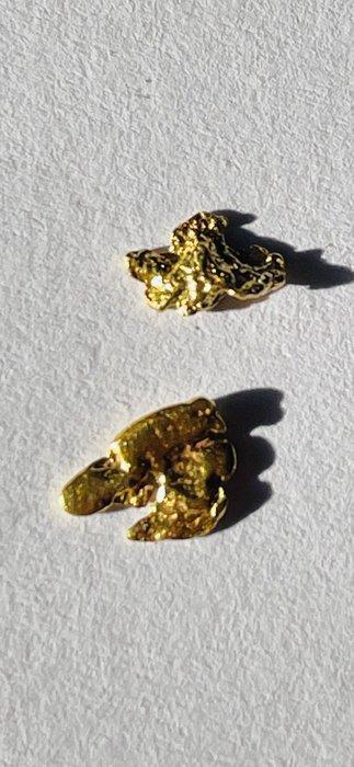 Goud Goud nugget- 0.26 g - (2), Verzamelen, Mineralen en Fossielen