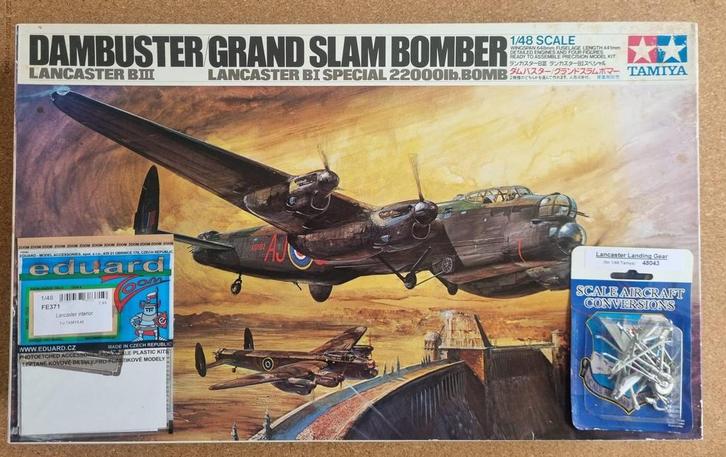 Tamiya 6421 Dambuster Grand Slam Bomber 1:48 + PE en metal, Hobby en Vrije tijd, Modelbouw | Vliegtuigen en Helikopters, Verzenden