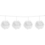 Witte Slinger Pompon 12cm 3m, Verzenden, Nieuw