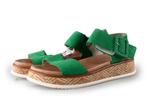 Rieker Sandalen in maat 39 Groen | 10% extra korting, Verzenden, Sandalen of Muiltjes, Zo goed als nieuw, Groen