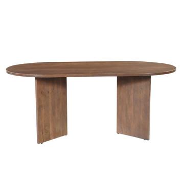 Mangohouten Eettafel Eilis 180x100 cm Walnoot beschikbaar voor biedingen