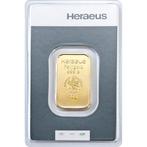 10 gram - Goud .999 - Heraeus - Verzegeld en met certificaat, Postzegels en Munten, Edelmetalen en Baren
