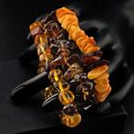 Baltische barnsteen armbandenset – honing, cognac en