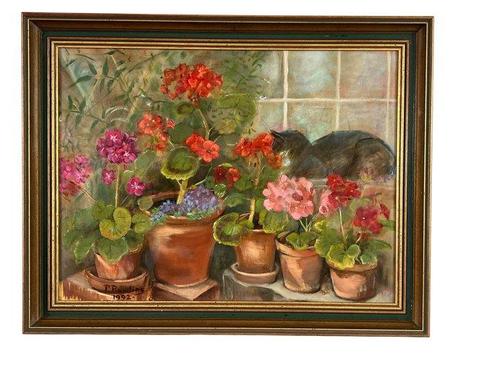 Pam Rawlins (XX) - Under the window, Antiek en Kunst, Kunst | Schilderijen | Klassiek