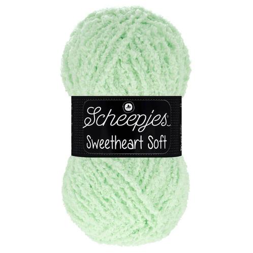 Scheepjes Sweetheart Soft - 18 mintgroen - Polyester Garen, Hobby en Vrije tijd, Breien en Haken, Ophalen of Verzenden