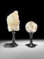 Geen minimumprijs - Prachtig paar Cube Calcile en kwarts, Antiek en Kunst