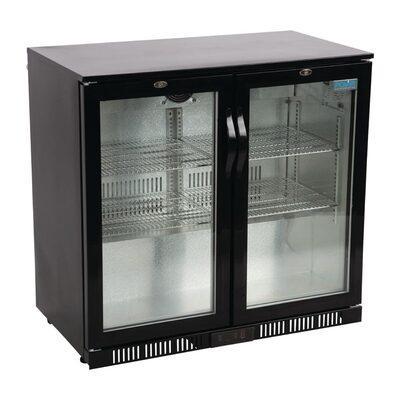 Polar G-serie 2-deurs barkoeling met klapdeuren zwart 198L, Zakelijke goederen, Horeca | Keukenapparatuur, Nieuw in verpakking