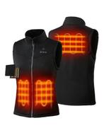 Verwarmde Fleece Bodywarmer – Zwart – Slim Fit - Inclusief, Kleding | Heren, Bodywarmers, Verzenden, Nieuw, Merkloos