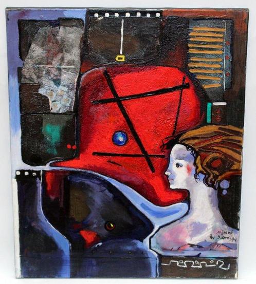 Miquel Torner de Semir (1938) - Figura de perfil, Antiek en Kunst, Kunst | Schilderijen | Klassiek