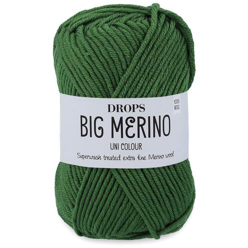 DROPS Big Merino Uni Colour - 14 bosgroen - Wol Garen, Hobby en Vrije tijd, Breien en Haken, Ophalen of Verzenden