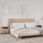 vidaXL Nachtkastjes 2 st bewerkt hout sonoma eikenkleurig, Minder dan 45 cm, Verzenden, Nieuw, Minder dan 55 cm