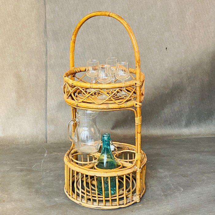 Étagère - Bamboe - Portabottiglie en bicchieri in bambù en, Antiek en Kunst, Curiosa en Brocante