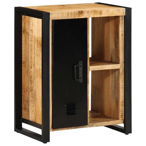 vidaXL Dressoir 55x35x70 cm massief ruw mangohout, Huis en Inrichting, Kasten | Dressoirs, 25 tot 50 cm, Nieuw, 50 tot 100 cm