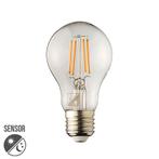 E27 LED lamp met sensor | Daglichtsensor | 4.2W 2100K warm, 30 tot 60 watt, Led-lamp, Verzenden, Nieuw