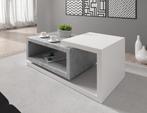 Salontafel Bello - Beton - Wit - 120 cm, Huis en Inrichting, Tafels | Salontafels, 100 tot 150 cm, Verzenden, Nieuw, 50 tot 100 cm