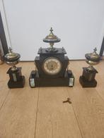 Pendule - Antiek Marmer - 1850-1900 - Schouw pendule, Antiek en Kunst, Antiek | Klokken
