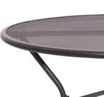 Ronde tuintafel 105 cm gepoedercoat staal - tafel metaal, Ophalen of Verzenden, Nieuw, Overige materialen, Eettafel