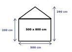 Premium Partytent PVC 5x8x2 mtr in Wit (5x8 meter), Verzenden, Nieuw, 2 meter of meer, Partytent