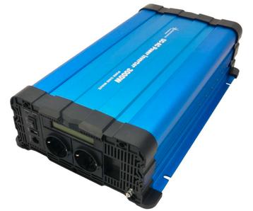 Zuivere sinus omvormer FS 3000D 12V 3000 Watt blauw met disp beschikbaar voor biedingen