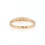 Ring - 14 karaat Geel goud - 0.67ct. tw. Diamant, Sieraden, Tassen en Uiterlijk, Ringen, Nieuw