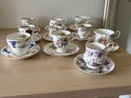 Koffie- en theeservies (20) - 10 Engelse porseleinen kop en, Antiek en Kunst