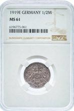 Duitsland, Beieren Willem II. 1/2 Mark 1919 - NGC MS61