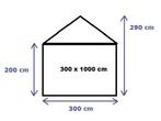 Premium Partytent PVC 3x10x2 mtr in Beige (3x10 meter), Verzenden, Nieuw, 2 meter of meer, Partytent