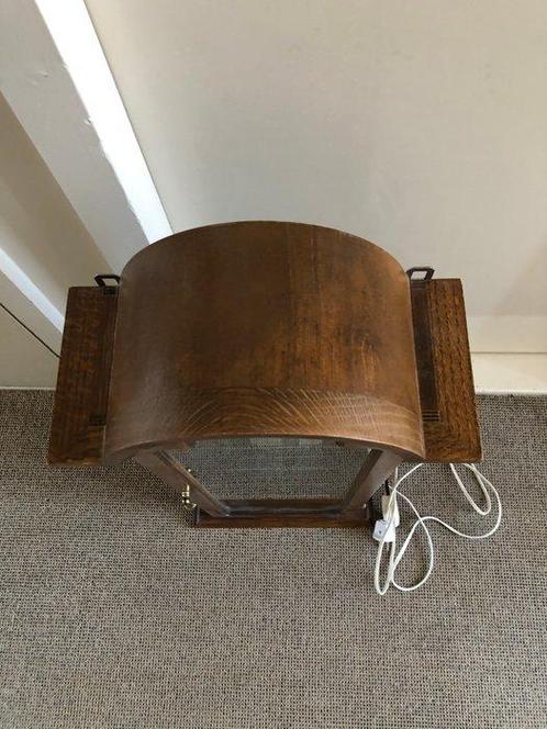 Vitrinekast - Eik - Kast met verlichting, Antiek en Kunst, Curiosa en Brocante