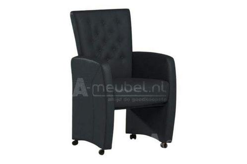 Eetkamerstoel Carina - eetkamerstoelen - Antraciet, Huis en Inrichting, Stoelen, Grijs, Nieuw, Stof