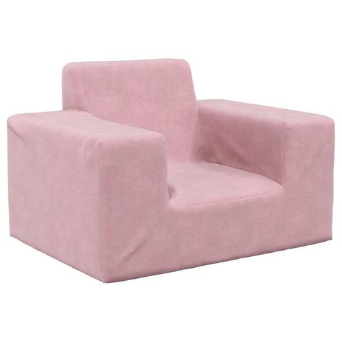 vidaXL Kinderbank zacht pluche roze, Kinderen en Baby's, Kinderkamer | Overige Meubels, Nieuw, Verzenden