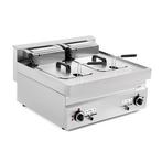 Unni-cooking | Friteuse | Elektrisch | 10+10L | (400v) | Aft, Ophalen of Verzenden, Nieuw in verpakking