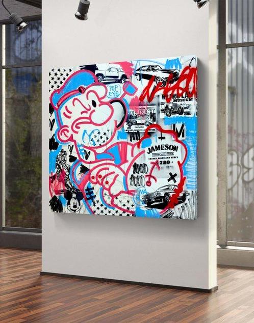 LACRISS (1990) - Super Popeye Man + XL, Antiek en Kunst, Kunst | Schilderijen | Modern