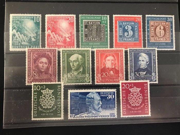 Duitsland, Bondsrepubliek 1949/1950 - Twee jaargangen -, Postzegels en Munten, Postzegels | Europa | Duitsland