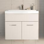 Wastafelonderkast met wastafel Krildihana 61x40x50 cm wit [e, Huis en Inrichting, Verzenden, Nieuw