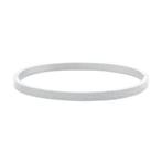 Bangle armband - Stainless steel - Verkleurd niet, Sieraden, Tassen en Uiterlijk, Armbanden, Verzenden, Nieuw, Zilver, Staal