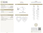 2 pcs Diamant (Natuurlijk) - 2.00 ct - Hart - F, G - IF,, Nieuw