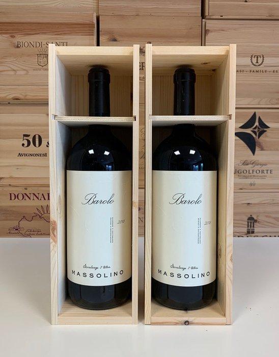 2018 Massolino - Barolo - 2 Magnums (1.5L), Verzamelen, Wijnen